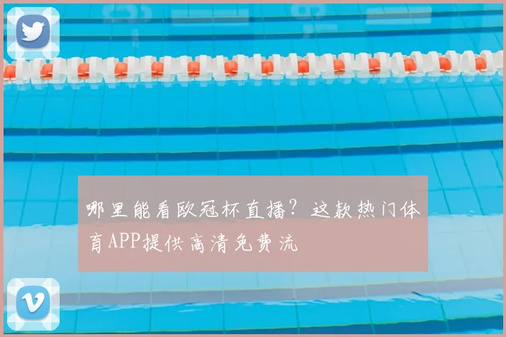哪里能看欧冠杯直播?这款热门体育APP提供高清免费流